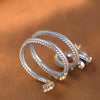 Buyee Silver Unique Big Ring Elegant Chinese Dragon Open Ring Finger for Men Rock Punk Jewelry Circle Gift - Image 4
