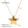 Minimalist Classic Gold Color Plated Stainless Steel Smooth Five Pointed Star Pendant Necklace Stackable Chain Neckla - Image 7