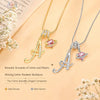 Letter Necklace for Women Pink Zircon Heart-shaped Pendant Suitable for Girls to Wear Personalized Gold-plated Jewelry - Image 4