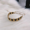 Adjustable Multicolor Heart Bead Bracelet with Woven Pattern - Image 79