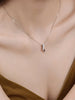 1PCS Simple Personality Geometric Lines Unknown Ring Interlocking Wedding Birthday Party Proposal Gift Collarbone Chain Necklace - Image 4
