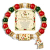 Christmas Multi Elements Pendant Bracelets for Women Colorful Crystal Beads Elk Snowman Snowflake Santa Claus Bracelet Jewelry - Image 9