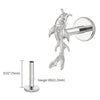 Titanium Koi Fish Cartilage Earring Tiny Tragus Stud Helix Conch Flatback Piercing 16G Animal Body Jewelry - Image 12