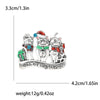 Christmas Classic Rhinestone Reindeer Brooches for Women Unisex Enamel Animal Pins Office Party Friend Gifts Jewelry Accessories - Image 18