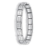 Women's Jewelry 9mm Width Itanlian Elastic Charm Bracelet Stainless Steel Bangle ST - Image 15