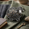 Classic Rhinestone Metal Sheep Brooches for Women Unisex Zodiac Animal Pins Casual Party Jewelry Accessories Gifts - Image 12