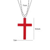 Wooden Cross Pendant Necklace with Alloy Chain and 71 cm Length - Image 20