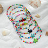 6pcs/set Cute Sea Turtle Starfish Anklets Sets For Women Rainbow Beads Foot Chain Ankle Bracelet Elastic Rope Beach Jewelry Gift - Image 4