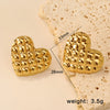 Shell Water Drop Golden Imitaiton Pearl Women Stud Earrings Stainless Steel Heart Female Earring Elegant Jewelry Gifts - Image 30