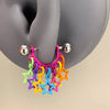 1Pc Colourful Star Tassel Ear Cuff Stud for Women Stainless Steel Earring Sweet Versatile Party Jewelry Gift - Image 6