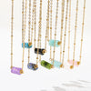 JD Handmade Boho Necklace Amethyst Faceted Bead Pendant Necklace For Women Classic Stainless Steel Couple Gifts - Image 4