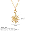 Stainless Steel Chain Necklace with Colorful Pendant Designs - Image 53
