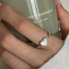Silver Open Finger Ring Punk Heart Irregular Geometric Stackable For Women Girl Jewelry Gift - Image 12