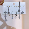 6pcs Cubic Zircon Crystal Pendant Dangle Earrings Set for Women Platinum Plated Party Gift Jewelry - Image 11