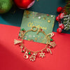 Christmas Multi Elements Pendant Bracelets for Women Colorful Crystal Beads Elk Snowman Snowflake Santa Claus Bracelet Jewelry - Image 2