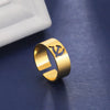 Ussr Symbol Hammer and Sickle Ring Stainless Steel Wide Open Signet Ring for Women Vintage Jewelry Party Gift - Image 3