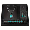 3pcs Green Peacock Gemstone Necklace Earrings Bracelet Jewelry Set Suitable for Daily Gift Giving - Image 7