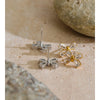 Stainless Steel Cubic Zirconia Bowknot Small Stud Earrings Korean Style Sweet Cute Jewelry Accessories - Image 5