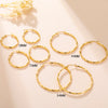 Geometric Hoop Earrings Women 28-54MM Gold Plated Stainless Steel Earrings Jewelry Party Birthday Gift - Image 3