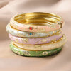Ftcy 5PCS Small Flower Cloisonne Enamel Bangles For Women Vintage Bohemian Oil-drop Bracelet Elegant Jewelry Gifts - Image 2