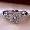 Selling Silver Color Engagement Rings for Women White Zircon Crystal Ring Anniversary Bridal Wedding Jewelry Gift - Image 1