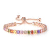 Adjustable Colorful Birthstone Tennis Bracelets for Women 4MM Crystal Bangle Female Hand Chain Jewelry Accessories - Image 11