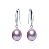 Natural Freshwater Cultured Pearl Drop Earrings for Women Silver Earrings Wedding Jewelry - Image 7