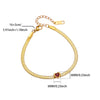 Stainless Steel Heart Bracelet with Stone Accents and 19 cm Length - Image 8