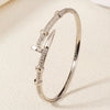Classic Copper-Inlaid Zircon Open Bangle for Women Handmade For Stud Bracelet Daily Jewelry Accessories As Gifts - Image 7