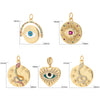 Eye Charm Jewelry Charms for Earrings Necklace Bracelet Making Cute Turkish Evil Blue Eye Pendant Gold Color Snake - Image 2