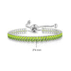 Simple Tennis Bracelet For Women Rectangle Zircon Silver Color Adjustable Bracelets On Hand Friend Gift Jewelry - Image 9
