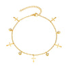 Stainless Steel Foot Chain Anklet Women, Crown/Butterfly/cross/Star Dangle Anklets Adjustable Link - Image 9