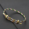 Adjustable Simple Stainless Steel Wire Charm Bracelet Unisex Sliding Knot Good Luck Red Rope Braslet Outdoor Cycling Accessories - Image 3