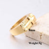 Unisex Stainless Steel Cross Signet Ring Radiant Sunburst Texture Christian Religious Finger Band Men Women Faith Jewelry Gift - Image 3