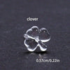 Transparent Resin Ear Studs Invisible Anti-allergic Plastic Earrings Anti-blocking Needles Heart Flower Rings Jewelry - Image 10