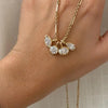 Geometric Pendant Necklace with Clear Stone Accent - Image 5