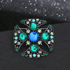 Women Men Rhinestone Ginkgo Badges Brooches Casual Unisex Metal Shiny Crystal Suit Office Pins Jewelry - Image 15