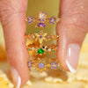 Colorful Adjustable Ring with Heart and Animal Motifs - Image 1
