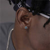 Hip Hop Broken Zircon Stud Earrings for Men Boys, Round Small Metal Earrings,Rock Punk Jewelry Gifts - Image 3
