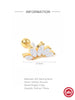 1 Pairs Small Crown Moon Star Lightning Constellation Stud Earrings for Women Silver Piercing Earring Damskie - Image 6