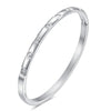 Stainless Steel Bamboo Cuff Bracelets Bangles for Woman Gold Color Wedding Female Jewelry Gifts - Image 30