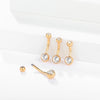 1PCS Titanium 14G Gold Color Belly Button Rings Navel Nombril Piercing CZ Gem 6/8/10/12mm Bar Belly Piercing Sexy Jewelry - Image 5