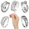 Smjel Ring Fidget Spinner Rings Adjustable for Women Rotating Freely Spinning Accessories Jewelry Gifts - Image 1