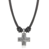 Retro Cross Pendant Necklace Simple Alloy Rope Leather Necklace Handmade Craft Braided Cross Necklace Unisex - Image 3