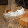 Bohemian Ethnic Style Retro Silver Wide Bracelet For Women Carved Flower Opening Bracelet Boho Vintage Jewelry - Image 14