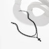 2Pcs/Set Gothic Black Cross Jesus Pendant Choker Necklace for Women Punk Vintage Metal Beads Chain Neck Jewelry Accessories - Image 6