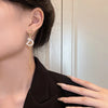 Letter D Asymmetric Long Tassel Zircon Earrings For Women Korean Sparkling Earrings Jewelry Party Gifts - Image 3