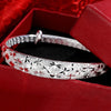 Silver Charms Bangles For Women Design Sparking Gypsophila Star Bracelets Party Wedding Jewelry - Image 5