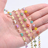 1Pcs Stainless Steel For Women Bohemia Colorful Enamel Daisy Star Butterfly Flower Minimalist Bracelets Necklace Jewelry Gift - Image 4