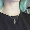Y2K Silver Whirlpool Star Pendant Necklace Suitable for Women's Aesthetic Jewelry Gifts - Image 3